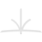 Ekena Millwork Davenport Architectural Grade PVC Gable Bracket, 108"W x 63"H x 4"D x 4"F, 14/12 Pitch GBP108X63X0404DAV00 - alternate 4